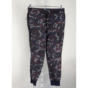 Nike Joggers Men Large Gray Brown Tech Fleece Khaki Camo Pants Pocket 682852-451